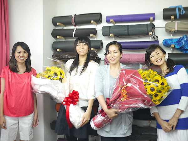 京都ヨガ ヨウコ先生、ユキコ先生、陽子先生、久美子先生